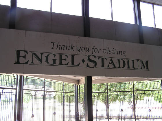 Leaveing Engel Stadium